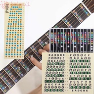 [COD] Guitar Note Sticker Learning Portable Frets Note Decal Fingerboard Stickers Musical Scale Elec
