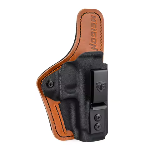 G43/G43X Holster with Comfort Pad Backer, IWB Kydex Leather Hybrid Holster for Glock 43 43X 48 NO Ra