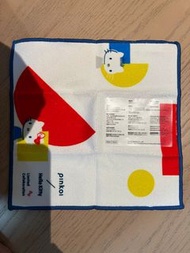 全新 多啦A夢聯乘Hello Kitty pinkoi毛巾 Sanrio 吉蒂貓 凱蒂貓 小方巾  Handkerchief hello kitty