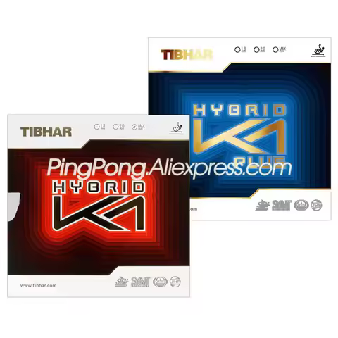 TIBHAR K1 Table Tennis Rubber (Forehand Offensive) Original TIBHAR HYBRID K1 PLUS Ping Pong Sponge