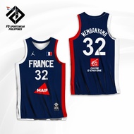 VICTOR WEMBANYAMA FRANCE SPURS FULL SUBLIMATED JERSEY  FREE CUSTOMIZE OF NAME AND NUMBER