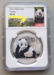 NGC 評級，高分2015年中國熊貓一安士銀幣一個