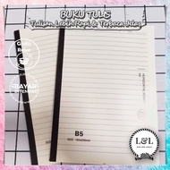 B5 Horizontal Script Notebook Premium Line Minimalist Design Horizontal Notebook with Classic Cover