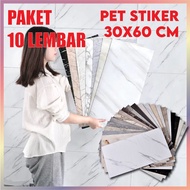PACKAGE OF 10 SHEETS | Marble Vinyl Wall Paper 30 x 60 cm 0.3cm Marble Granite Wallpaper Ceramic Sti