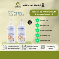 R'Cares EZ Anti-Dandruff Hair Shampoo (300ml), Reduce Flakes & Itchy Scalp [Bundle of 2]