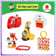 McDonald's Happy Meal Crayon Shin Chan Stacking Dodge Ring Toys Playset MCD Toy Happymeal sinchan sh