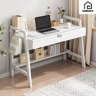 Cute Child Home Study Table Study Desk Writing Table With Drawers (L80cm x W50cm x H86cm)