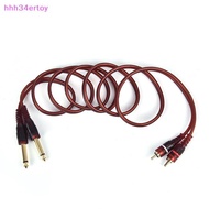 hhh34ertoy> 1.5M Cable, Dual RCA Male to Dual 6.35mm 1/4 inch Male Mixer Audio Cable well