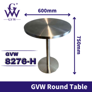GVW【Round Table】Meja Stainless Steel Working Table Meja Dapur Dining Table Set Meja Makan Stainless 