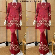 💥NAURA KURUNG PAHANG moden lace exclusive💥baju raya murah satin borong dresses muslimah wear