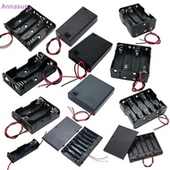 Annasun AA Battery Case AA Battery Box 1/2/3/4 Slot AA Battery Holder 14500 AA Storage Box DIY With 