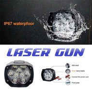 Lampu Tembak Sorot LED Spion Motor Laser Gun Cree 6 + 3 Mata 9 Titik 10 Watt 10W T9C 10Watt Lasergun