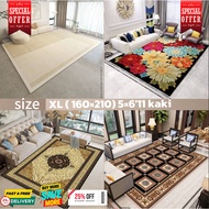 Modern Living Room Carpet Velvet Rug Karpet Baldu Anti Slip Karpet Ruang Tamu Murah & Cantik Size M 