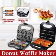 [Han-t] Donut Maker Machine Donut Maker Double Sided Heating Breakfast Machine Cake Waffle Maker wel
