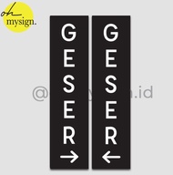 Terlaris SIGN BOARD GESER | SIGNAGE GESER | SIGN GESER | TANDA GESER Keren