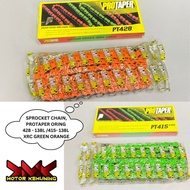 SPROCKET CHAIN, PROTAPER ORING XRC 428 - 138L / 415 - 138L 428 138L 415 138L XRC GREEN ORANGE