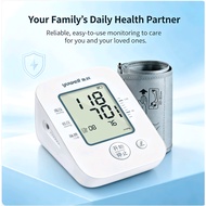 Yuwell Upper-Arm Blood Pressure Monitor, One-Touch Operation, Large Display, BP & Heart Rate Monitor