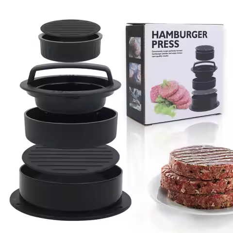 DIY Manual Burger Machines Hamburg meat press-mold for kitchen Beef patty making tool combination di