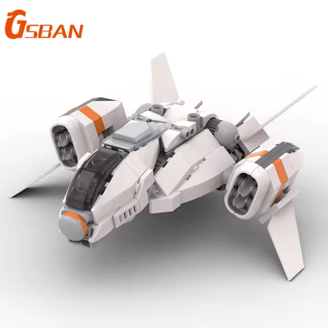 GSBAN White Cargo Ship The Crusaderedss Spaceship 334PCS Model Building Blocks Toys For Gifts Bricks