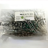 10PCs 3.6*10mm glass tube fuse double cap lead pin 0.1a 0.2a 0.315a 250V