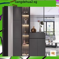 Hallway Cabinet QW. Entrance Foyer Cabinet Modern Minimalist Changhong Glass Partition Cabinet QW.
