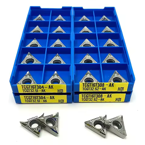 TCGT16T302 TCGT16T304 TCGT16T308 AK H01 Aluminum Insert CNC Internal Turning Tool Lathe Cutting Copp