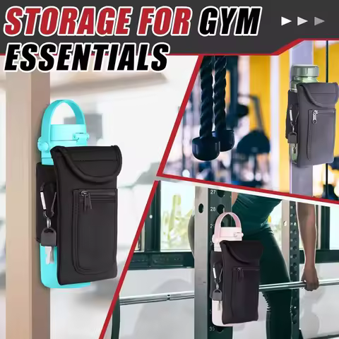 Waterproof Magnetic Gym Bag Fitness Bag with Water Bottle Holder Phone Pocket Attachable to Gym Equi