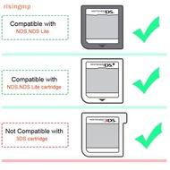 [risingmp] 6 In 1 Portable 3DS Game Storage Case NDS Box 2DS Game Card Holderpatible With DS Lite ND
