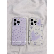 UNGU Soft Card Holder Purple original art flower Case OPPO a60 Reno 11f Realme c55 c63 12pro plus no