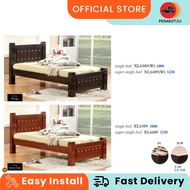 P2U XL Single Wooden Bed / Solid Wood Single Bed / Katil Kayu Bujang / ExportQuality / BedRoomFurniture/KatilSingleKayu