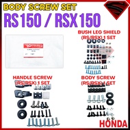 SCREW SKRU BODY HONDA RS150 RS 150 RSX150 SKRU COVERSET COVERSET FULL SET BODY SCREW SET
