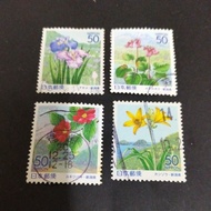 F001: Japan flowers stamps