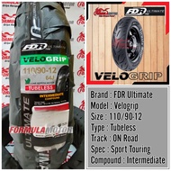 FDR Velogrip Ring 12 Tubeless All Size (Sport Touring) Ban Motor Matic Scoopy Freego Genio Tubles