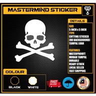 STICKER TENGKORAK, STICKER LANUN. MASTERMIND STICKER, SKULL STICKER, PAIRETS STICKER. SKULL LOGO. ST