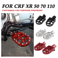 CNC Aluminum Footrest For Honda CRF50 CRF70 CRF110 XR50 XR70 XR110 Motorcycle Accessories