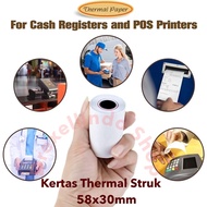 Thermal Cashier Receipt Paper 58x30mm / 58x30 / 58mm per 1 roll
