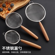Beech Handle Stainless Steel Fine Mesh Colander Strainer Stainless Steel Colander