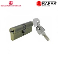 Door Cylinder Lock Door Cylinder Lock - Lock 8 cm Antique Brass Brass RAFES SL 6562
