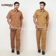 Civil Servant Uniform Set, Dark Khaki, Light Khaki, Men's Civil Servant Uniform, Regional Government