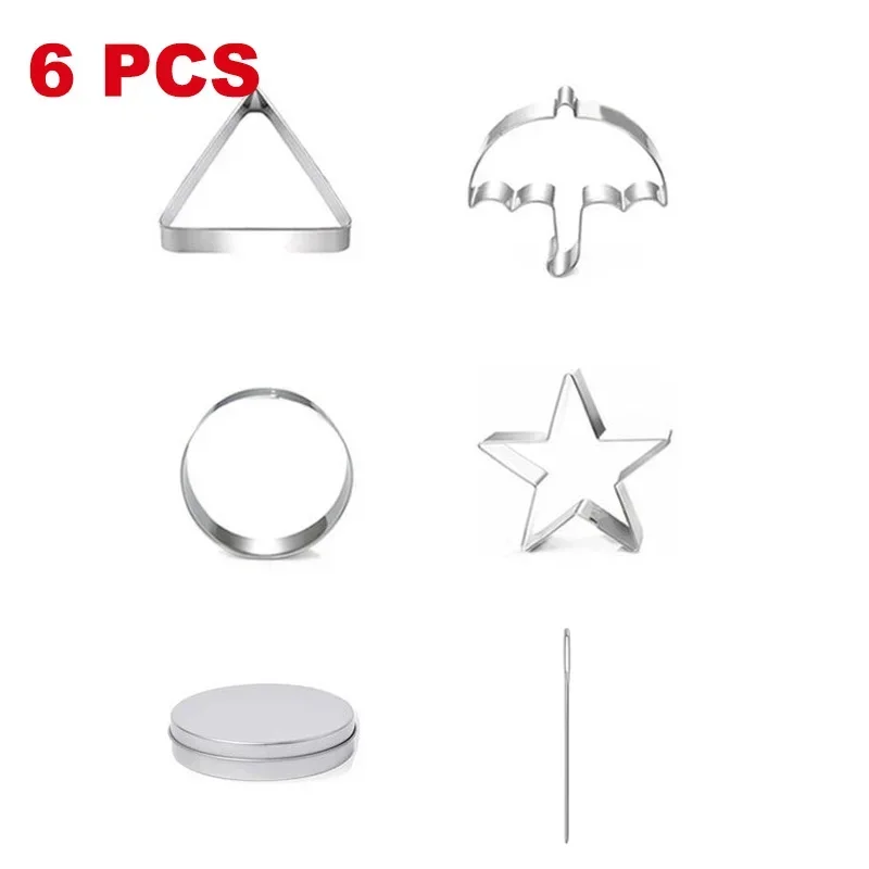 Korean Sugar Candy Game Series Dalgona Candy Cookie Umbrella Star Triangle Sugar Mould Candy For Bak