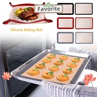 FAVORITEGOODS Baking Tray, Heat Resistant Leak Proof Silicone Baking Mat, Kitchen Bakeware Snap Toge