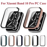 for Xiaomi Mi Band 10 Pro Full Coverage Protective Case with Tempered Glass Hard PC Smart Watch Scre