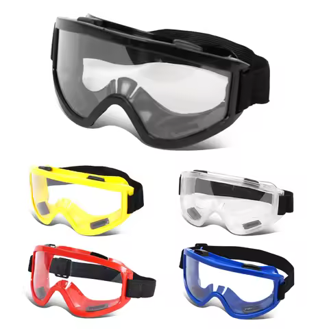 Protective Safety Goggles Anti-Fog, Adjustable Chemical Splash Eye Protection Science Lab Goggles fo