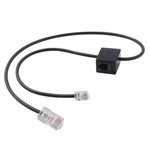 【LANO】RJ45 to RJ9 Adapter/Splitter Cable with RJ9 4P4C female port RJ45 to RJ9 and a 1-to-2 splittin