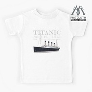 Titanic Sinking Vintage Cruise Ship Atlantic Ocean Voyage Kids T-Shirt - Unisex #471