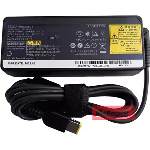 Original A13-090P4A 20V 4.5A 90W AC Adapter Laptop Charger for NEC LaVie X LX850/JS LS Power Supply 