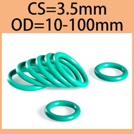 【YHKJ】CS3.5mm*OD10-100mm Green O-ring FKM sealing ring fluorine rubber material, oil resistant, corr