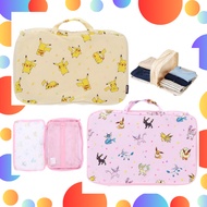 Compression organizer with mesh pouch. Pokemon. Pocket Monster.Pikachu. Eevee Friends.Direct from Ja