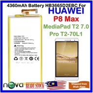 Grade A+ 4360mAh Battery HB3665D2EBC Fit For HUAWEI P8 Max / HUAWEI MediaPad T2 7.0 Pro T2-70L1