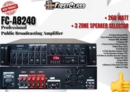 AMPLIFIER FIRST CLASS FC A-8240 AMPLIFIER TOA FC A8240 260 WATT